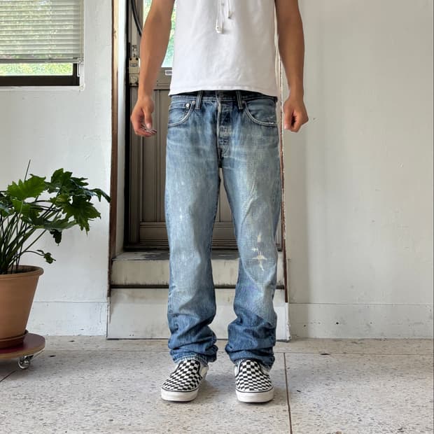 Levi’s 501 연청 페이드 데님