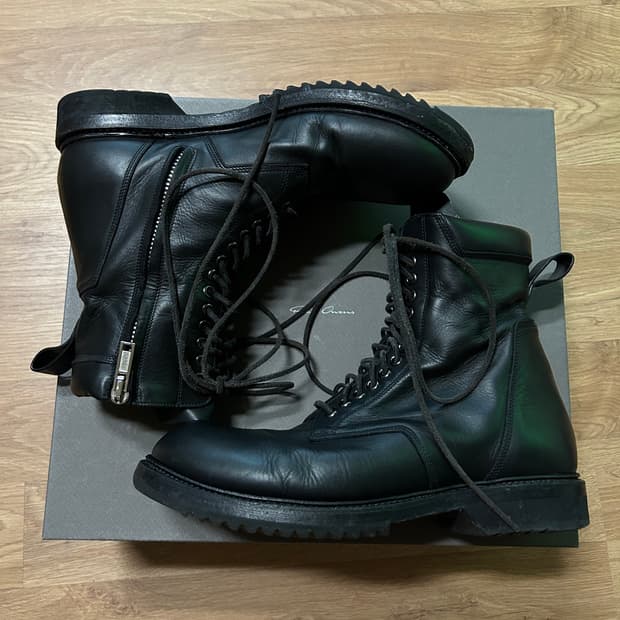 rick owens low army boot
