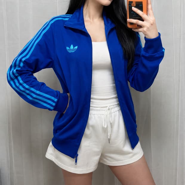 아디다스 파이어버드 트레포일 트랙탑