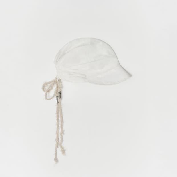 [Harteordemn] Linen Shirring Cap 비니 [WH]