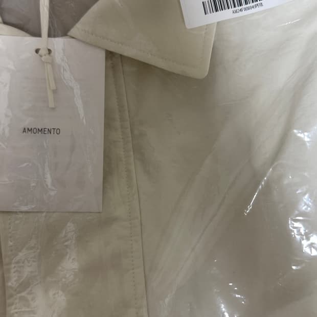 Amomento 아모멘토 나일론 패디드 점퍼 에크루 L 새상품