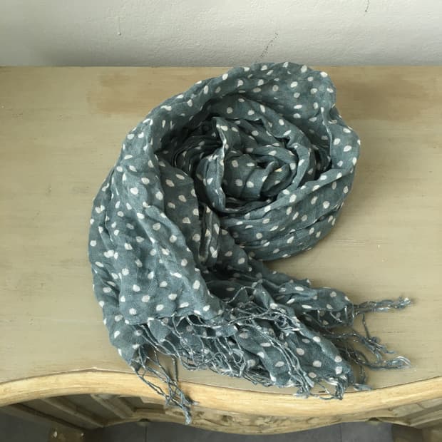 dot pattern scarf