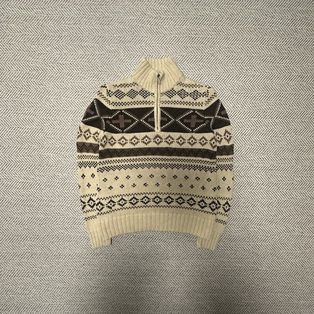 RALPH LAUREN knit zipup sweater
