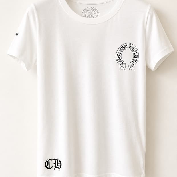 chrome hearts women’s white short sleeve