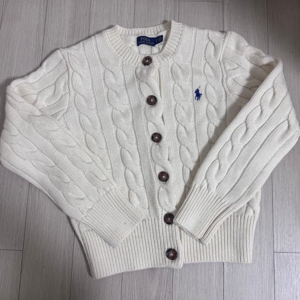 폴로 랄프로렌 여성 가디건 아이보리 S