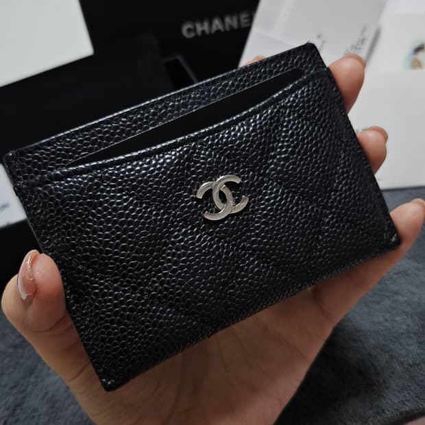 샤넬 캐비어 카드지갑