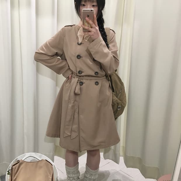 earth music trench coat
