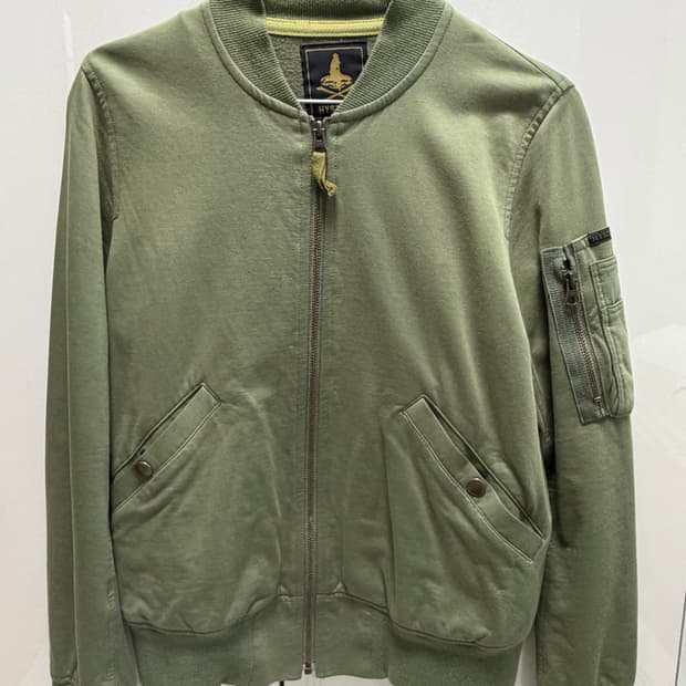 히스테릭 글래머 카키 집업 자켓