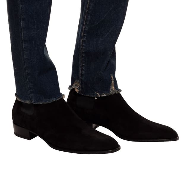 Saint Laurent Suede Chelsea Boots (41.5)