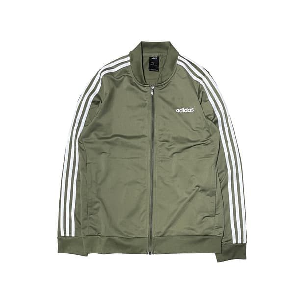아디다스 카키 트랙탑 져지