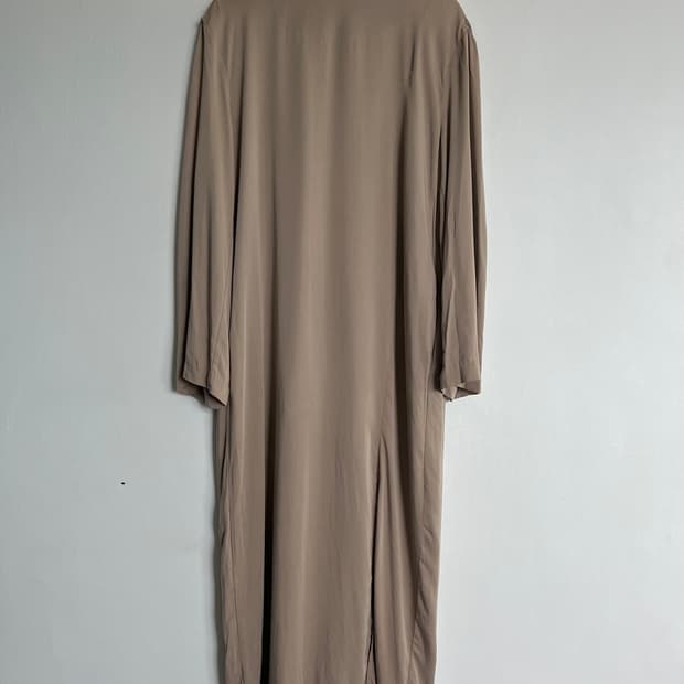 tencel long dress (beige)