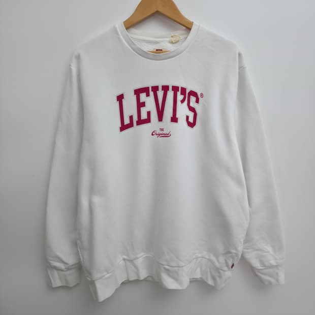 [XL] 리바이스 화이트 맨투맨