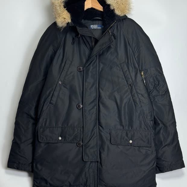 00‘s 폴로 N3B N-3B 헤비다운 파카 패딩 블랙 M