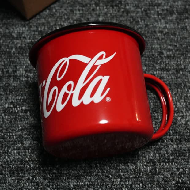 (350ml) 코카콜라 스틸 에나멜머그범랑컵 