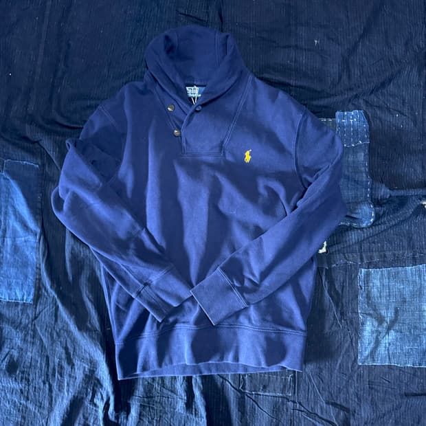 폴로 랄프로렌 숄카라 코튼 니트 L