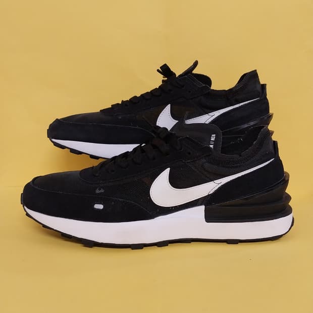 남성 나이키 와플 원 블랙 운동화 (265)