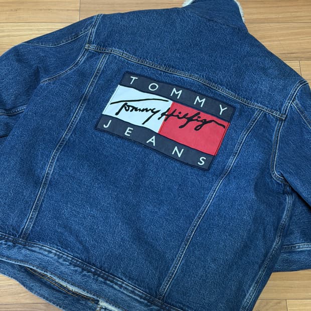Tommy Jeans 아카이브 쉐르파 데님 자켓 XL