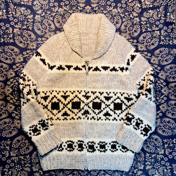 1950-1960s 오리지널 빈티지 코위찬 가디건