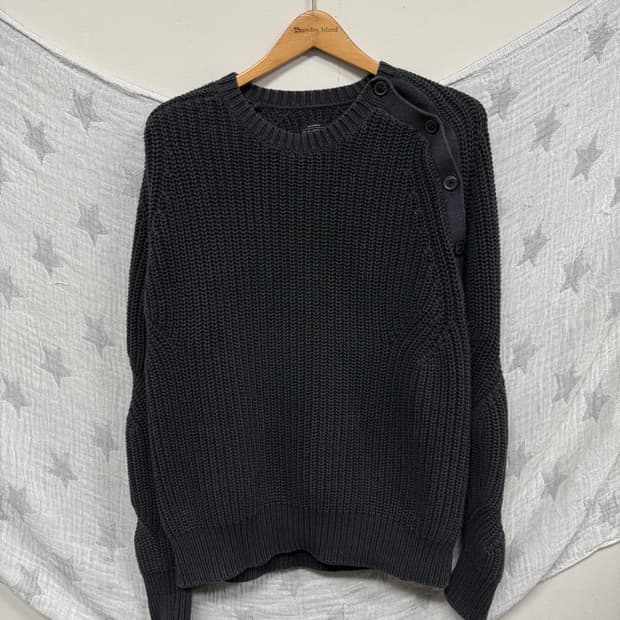 올세인츠 모트버튼 니트 