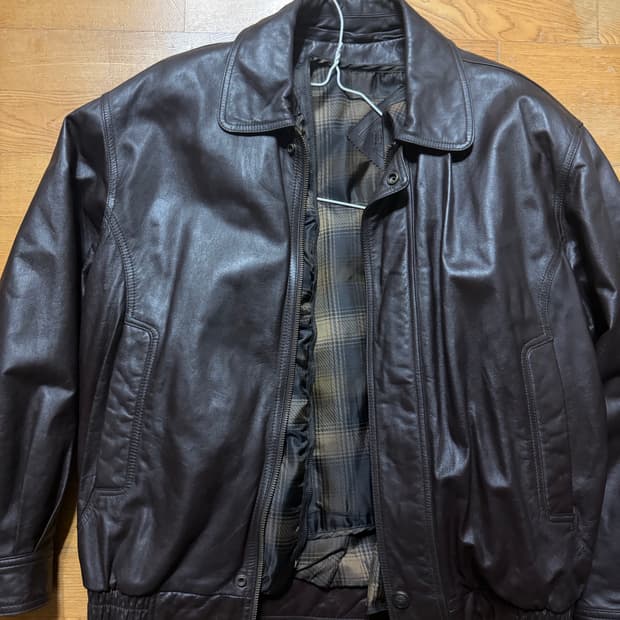 인디안 양가죽 블루종 자켓100