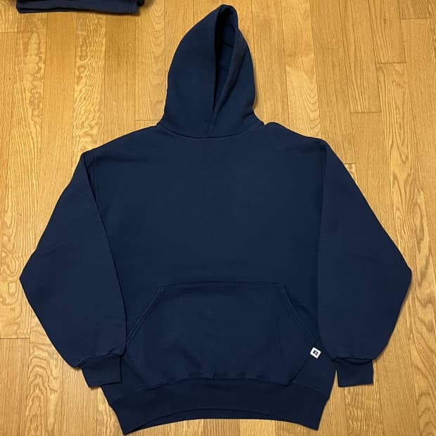[L] 90s 빈티지 러셀 후드 네이비