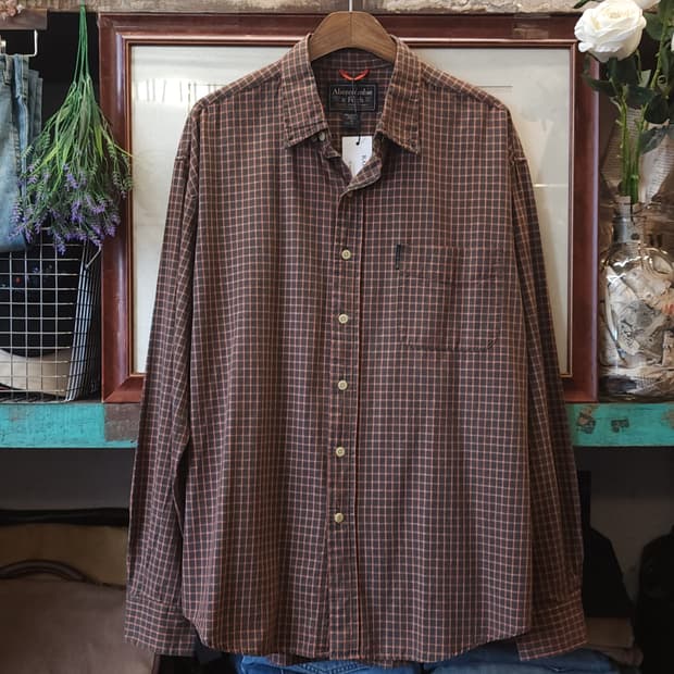 90s 아베크롬비 체크셔츠 빈티지 플란넬 체크셔츠 M