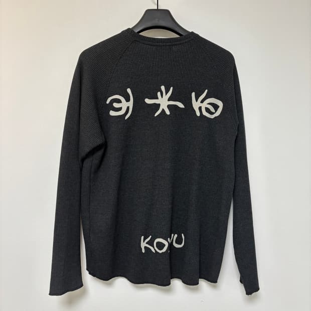 코유 와플 스트레치 롱슬리브