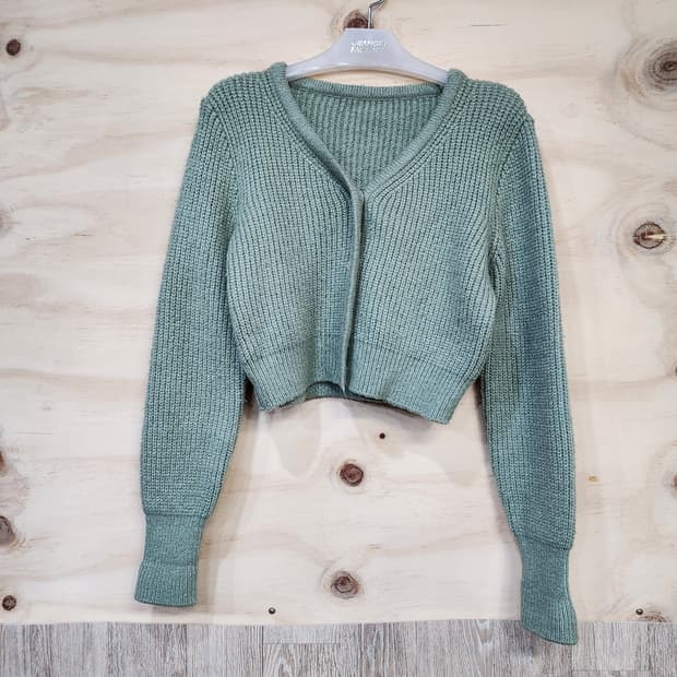570) 크롭 니트 가디건