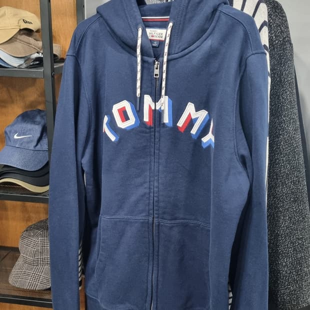tommy Hilfiger denim 후드집업 navy 100~105