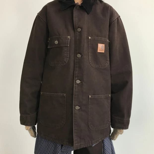 90s Carhartt Blanket Lined Chore Coat