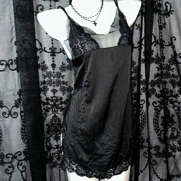 Black Silk Slip