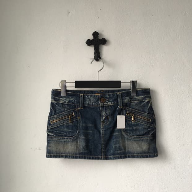 Denim washing skirt
