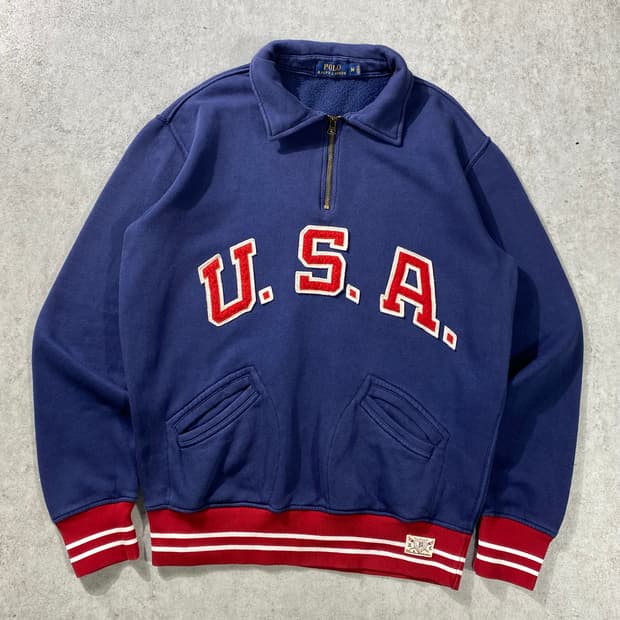 [M] Polo 폴로 랄프로렌 USA 하프집업 스웻셔츠