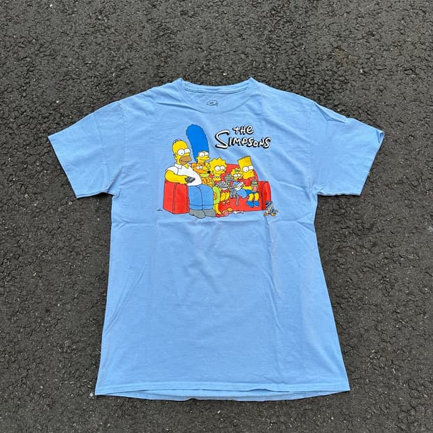 [빈티지] •The Simpsons Blue T-Shirt
