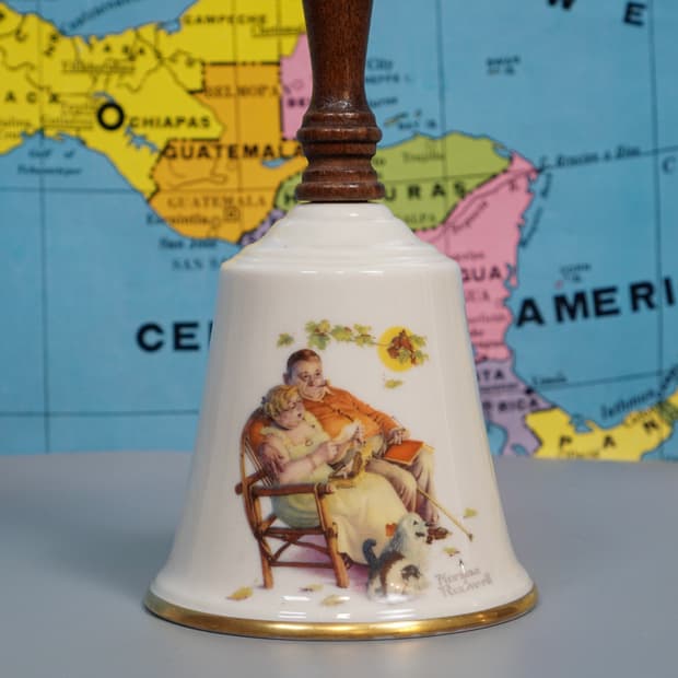 빈티지 소품 1977년 노먼 록웰 우드벨