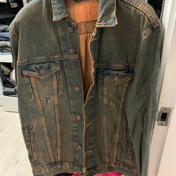 자라 워싱 데님자켓