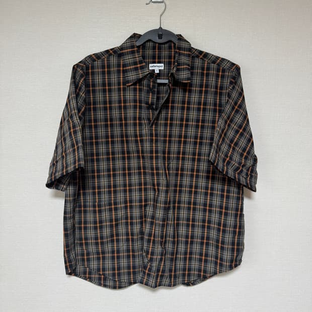 SAFARI SPOT POCKET CHECK HALF SHIRTS