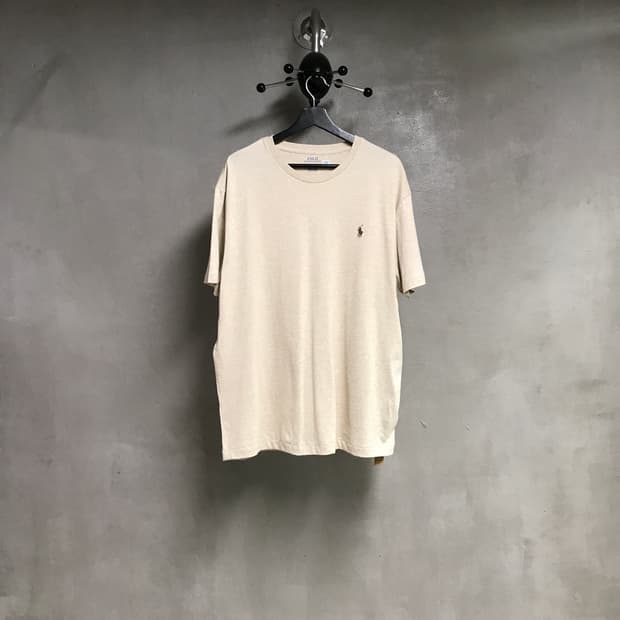 폴로 랄프로렌 QR 반팔 티셔츠 베이지 L