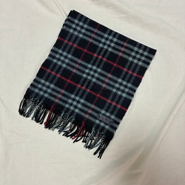 정품 버버리 캐시미어 머플러 체크