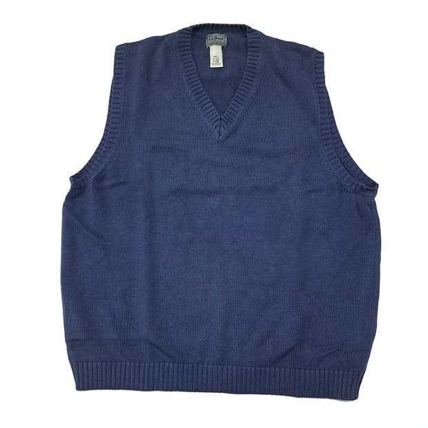 CL380 L 엘엘빈 90s 홍콩판  브이넥 네이비 니트 베스트