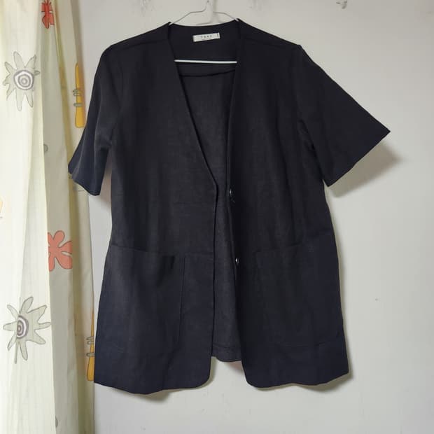 TAKE 블랙 반팔 자켓 F(66~77)