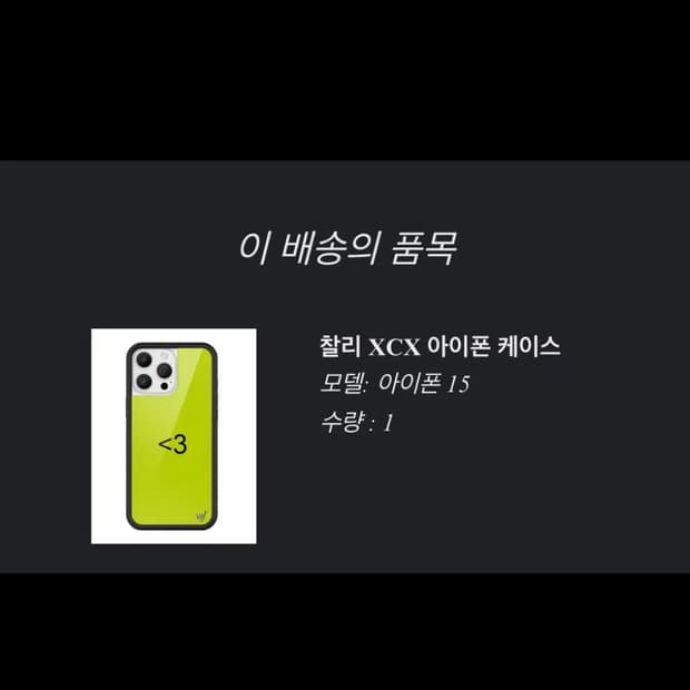 와일드플라워 찰리xcx 아이폰15 케이스