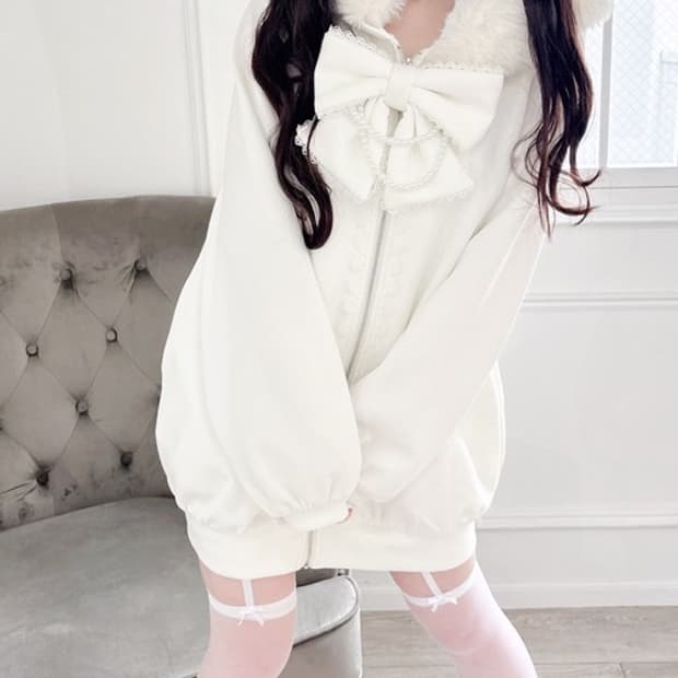 ma*rs 마즈 퍼 후드집업 양산형 양지뢰 스나계 걸리 일브