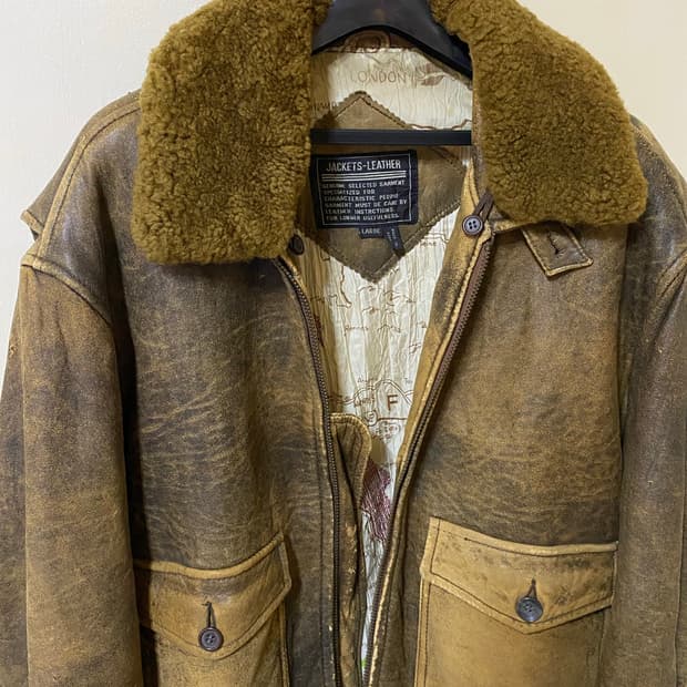 양가죽 항공자켓