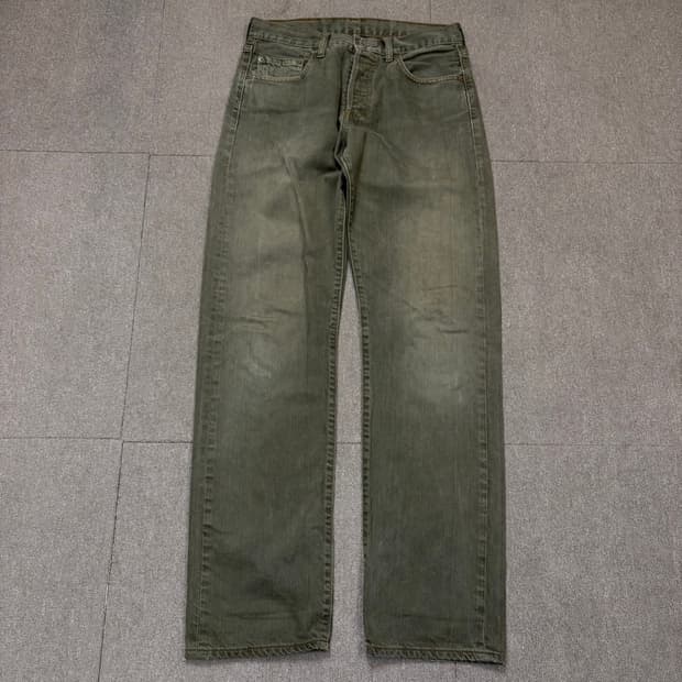 00s levis 리바이스 501 딥그린 스트레이트 데님 