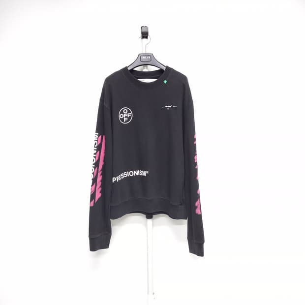 오프화이트 남성 춘추동 맨투맨 XL.L