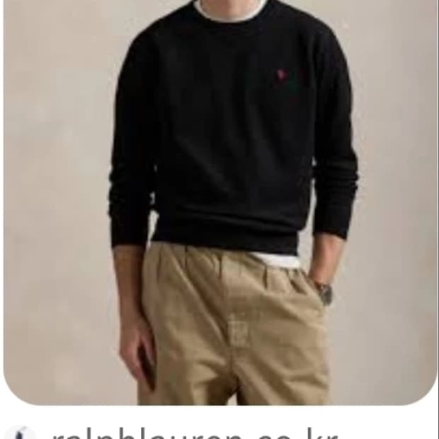 폴로 랄프로렌 네이비 맨투맨 100