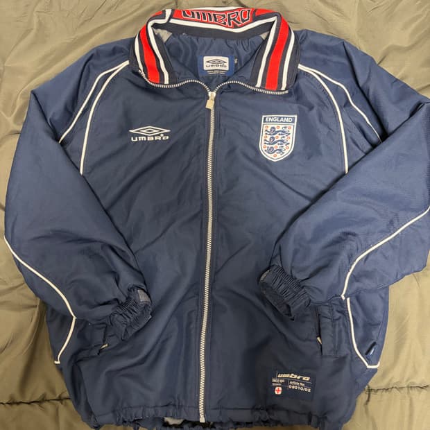00s 엄브로 빈티지 잉글랜드 축구 국가대표 바람막이