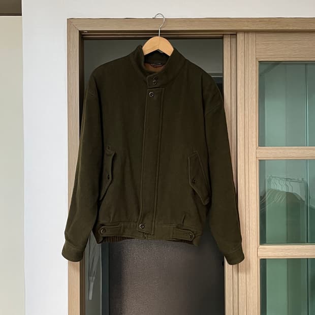 빈티지 울 자켓 카키 L