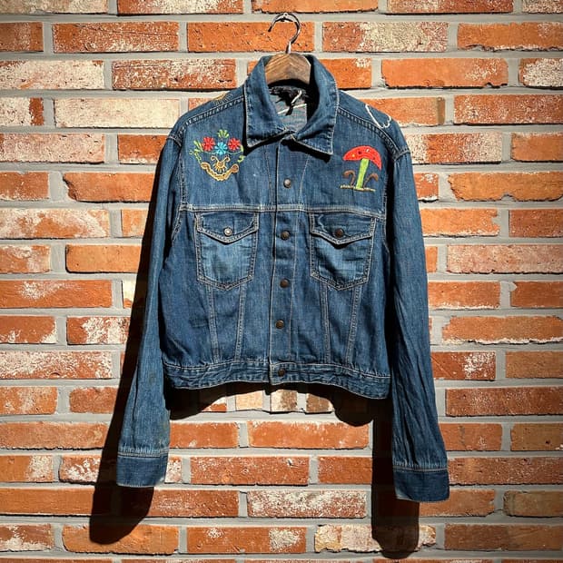 70s USA 빈티지 데님 트러커 자켓